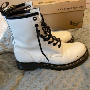 Doc Martens only worn 3 times and look great with leggings, dresses, and shorts!